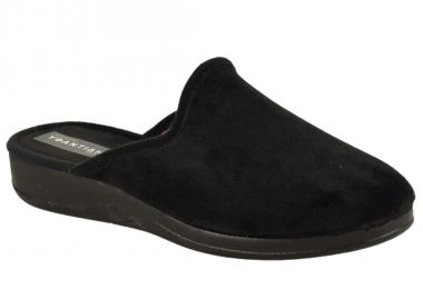 Παντόφλες γυναικείες | Υφασμάτινες | Υφαντίδης | 504900 | Μαύρο - Υφαντίδης - 